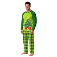 thumbnail image 2 of Onlypjs Family Christmas Pajamas Matching Sets, Christmas Tree Raglan Tops with Plaid Pants, Holiday Lounge Sets for Couples, Women and Men, 2 of 5