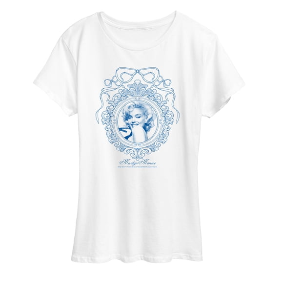 Marilyn Monroe - Blue Frame - Women's Short Sleeve Graphic T-Shirt