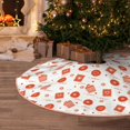 thumbnail image 5 of Rateoe Pastry Pattern Christmas Tree Skirt with Ties , Christmas Tree Decorations, Farmhouse Christmas Decor Xmas Holiday Decorations-36", 5 of 6