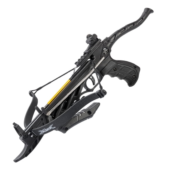 Man Kung Black Professional Alligator Pistol Crossbow 80 Lbs 185 fps
