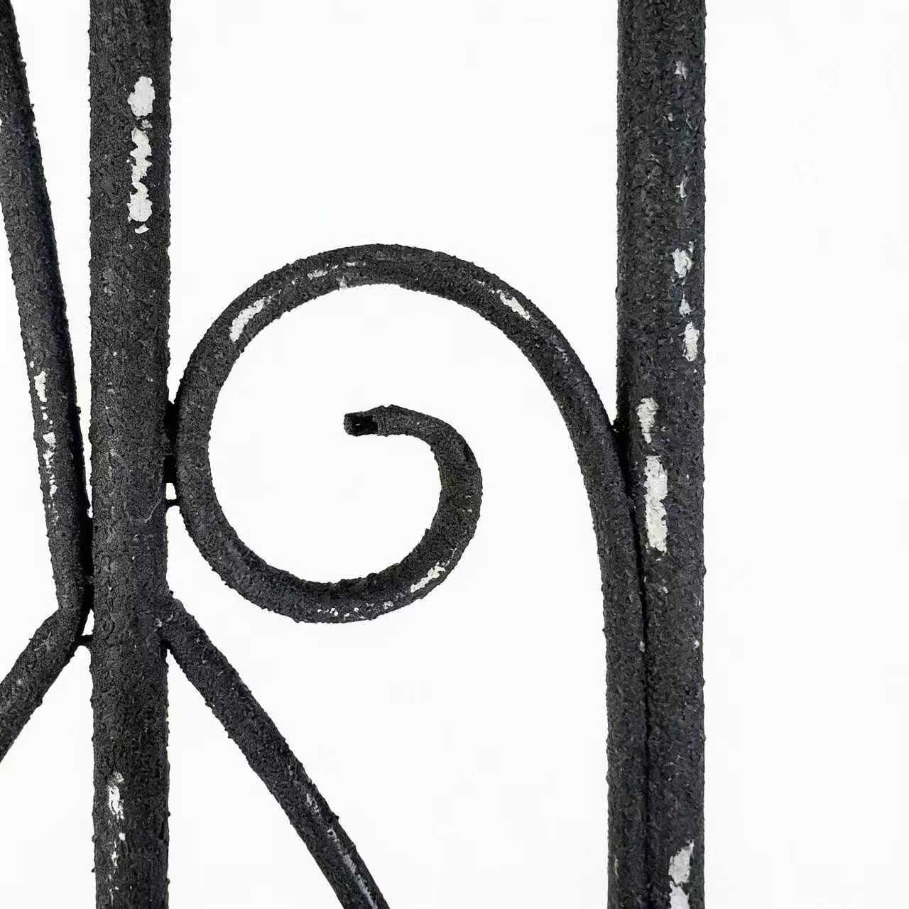 CQSXDA Iron Garden Fence with Vintage Finish 19.69 Inch x 67.72 Inch Decorative Panels for Outdoor Pathway Protection