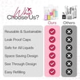 thumbnail image 3 of 16 Pack Travel Bottles - Travel Essentials Toiletries - TSA Approved Size - Empty Plastic Bottles with Sticker Sheet, Funnels, Spray Bottle & Carry - Shampoo, Lotion, Oil & Sanitizer, 3 of 9
