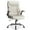 White, variant on MCQ Home Ergonomic Office Chair, Heavy Duty Task Chairs with Wheels, Flip-up Arms, Adjustable Height, PU Leather, Brown