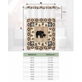 thumbnail image 6 of No Hook Shower Curtain with Snap in Liner, Bear Paw Vintage Boho Vintage Pattern Hotel Shower Curtains for Bathroom, Washable Shower Curtain Liner Set with Mesh Top Window, 36"x72", 6 of 6