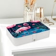 thumbnail image 6 of Flamingo Portable PU Leather Travel Organizer with Removable Compartment - Necklace and Jewelry Organizer Box, 6 of 6