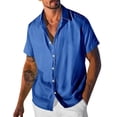 thumbnail image 1 of pstuiky Mangas cortas para hombre, Camiseta de verano fina de manga corta con cuello redondo, holgada, de color liso, informal, de manga corta y cuello redondo para hombre xxxl, 1 of 3