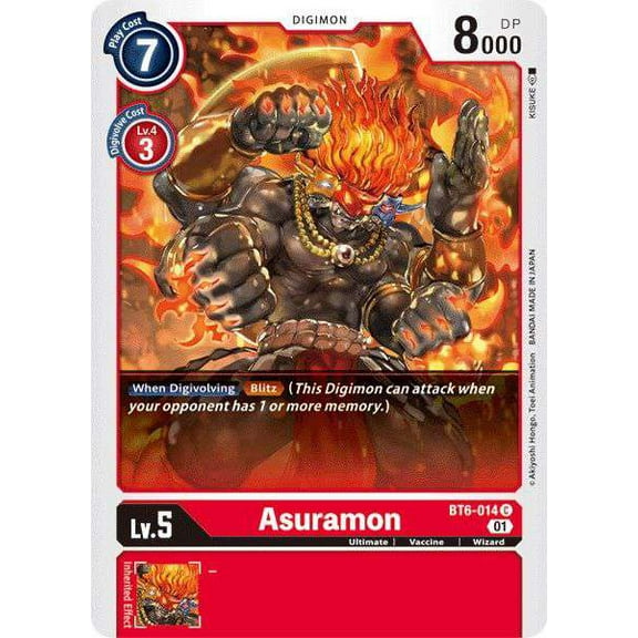 Digimon Double Diamond Common Asuramon BT6-014
