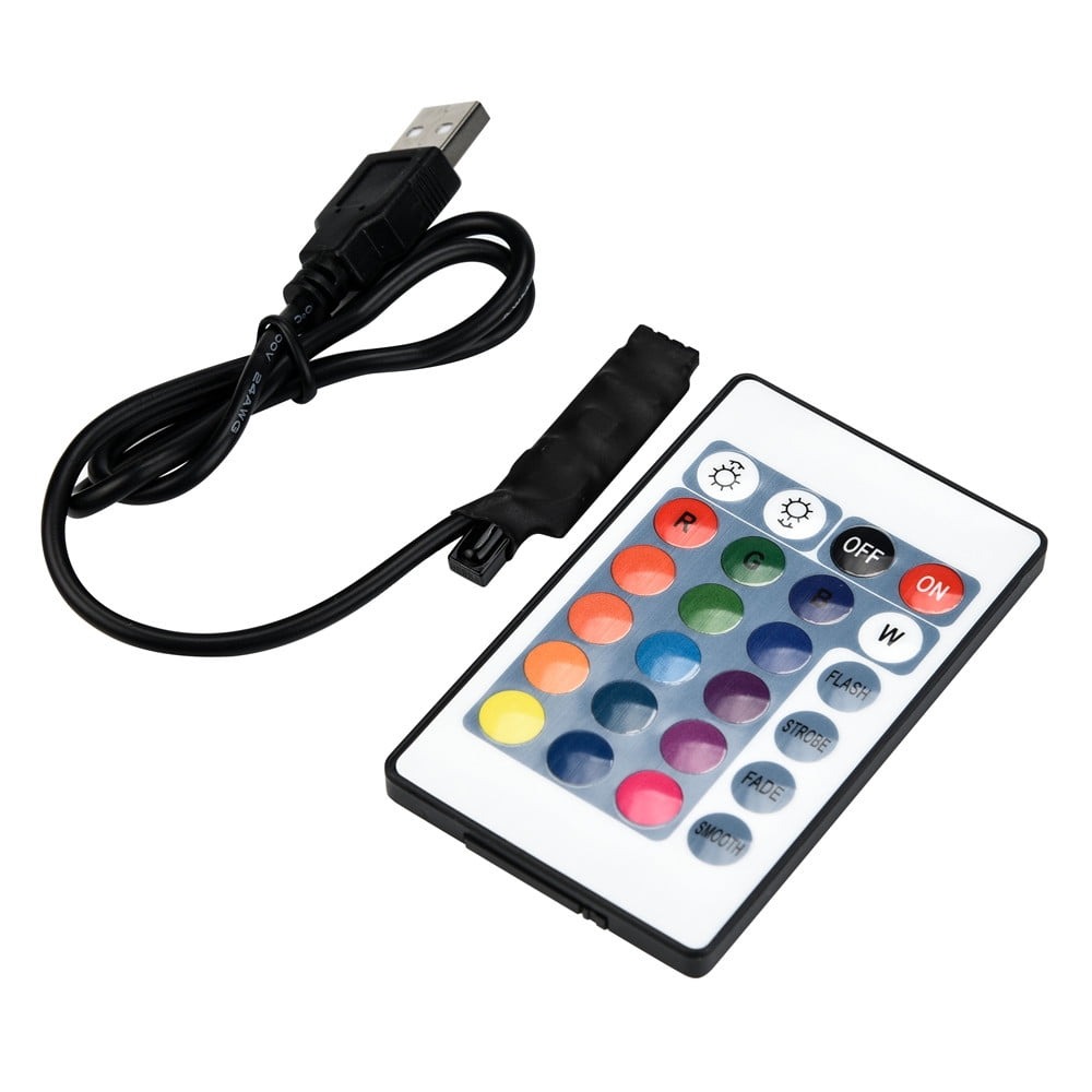 LED Strip Lights TV Back Light 5050RGB Colour Changing with 24Key Remote Control 