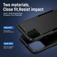 thumbnail image 4 of Heavy Duty Phone Case Designed for Apple iPhone 12, 12 Pro Case with 1Pc Tempered Glass Screen Protector, Shockproof Dropproof Anti-Scratch Phone Case Cover for Apple iPhone 12, 12 Pro,Black, 4 of 6