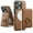 Brown, variant on Ancove Back Case for iPhone 13, Slim Leather Detachable 2 in 1 Wallet Wireless Charging Ring Holder Kickstand RFID Blocking Card Holder Magnetic Protective Case for iPhone 13,Black