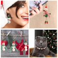 thumbnail image 5 of 190 piezas de cuentas de madera navideñas, cuentas de Noel, cuentas de madera redondas, cuentas de madera blancas, decoración navideña de madera con cuerda de cáñamo para decoración de fiestas, 5 of 5