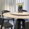 thumbnail image 3 of Luxury Slate Dining Tables Nordic Round Modern Metal Bedside Table Design Design Juegos De Comedor Kitchen Furniture HD50CZ My Lux Decor Round, 3 of 6