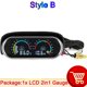 thumbnail image 1 of Universal 2 In 1 Lcd Car Digital Water Temp Gauge Voltmeter Motorcycle Water Temperature Sensor 10mm 12v 24v Volt Meter, 1 of 1