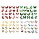 thumbnail image 1 of Juego de pegatinas de mariposa (160 piezas) Pegatinas de resina de mariposa de color transparente Suministros para álbumes de recortes con pegatinas naturales Estilo: Estilo 3;, 1 of 5