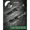 thumbnail image 3 of MOSSY OAK 2-Piece Hunting Knife Set, Fixed Blade Gut Hook & Skinning Knife with Camo Full-Tang Handle and Dual Carry Sheath, 3 of 8