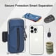 thumbnail image 2 of Hukapapa Polyester fiber outdoor sports running mobile phone arm bag, universal waterproof wrist bag blue, 2 of 5