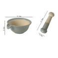 thumbnail image 2 of Pounders Household Ceramic Grinding Bowl Kitchen Garlic Pounding Tools Mortar and Pestle Set High Temperature Ceramic Garlic Presses, 2 of 6