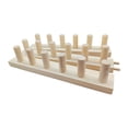 thumbnail image 1 of Zentra Chunky Blanket Looms Expandable Handmade Home Decor Hand Knitting Board for Hand 3 sections, 1 of 10