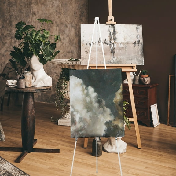 LEXSOMEO Metal Painting Tripod Portable Display Rack Metal Painting Easel Stand for Display