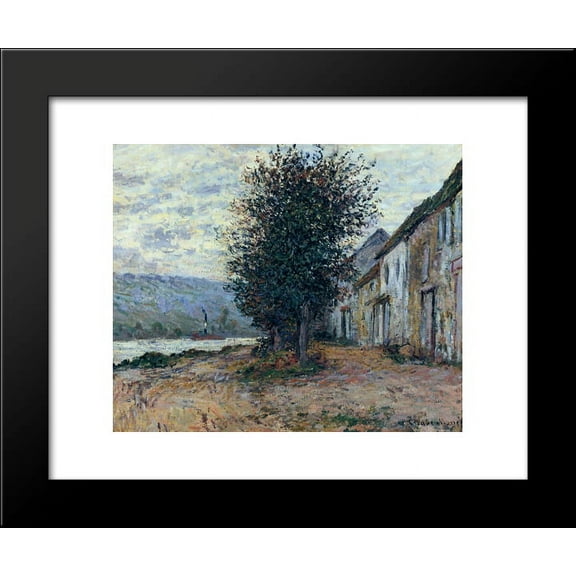 The Banks of the Seine 20x24 Framed Art Print by Monet, Claude