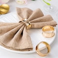 thumbnail image 4 of Napkin Ring Rose Gold Metal Decorative Table Accessory For Wedding Dinner Party 1 Pack, 4 of 5