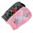 thumbnail image 6 of Dog Pet Clothes Jacquard Knitted Plaid Puppy Sweater Pet Jumper Coat Apparel Dog Clothes Winter Warm Pets Sweater Coat Clothes High-Necked Pet Sweater, 6 of 6
