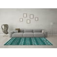 thumbnail image 3 of Ahgly Company Indoor Rectangle Oriental Light Blue Modern Area Rugs, 5' x 8', 3 of 4