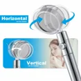 thumbnail image 3 of DEBGFS NEW Handheld Propeller Turbo Fan Hydro Jet Spinning Shower Head High Pressure,Red, 3 of 7