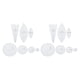 thumbnail image 3 of Kearding Plantilla Kit Quilting Slicing Ruler Stencil Portable Reutilizable DIY Costura Manualidades caseras Principiantes Profesionales 7 piezas/juego 2Conjunto, 3 of 6