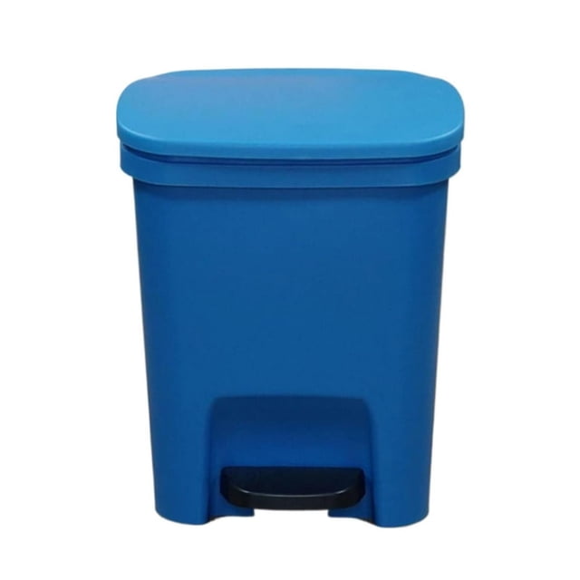 CUITING 110L Gallon Trash Can Plastic Step On Kitchen Trash Can Black Compost Bathroom Garbage Can with Decorative Linen Texture Fits 13-Gallon Bags Premium Hands- Operation Ideal for Hom