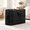 Black-1 Pack, variant on Beige 1 Pack 25x19x9in Cotton Canvas Bedding Storage Bag with Zipper and Handles