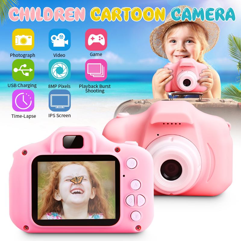 Mini 200W Pixels Kids Toys Camera for 3-6 Year Old Girls Boys, Compact Cameras for Children ...