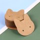thumbnail image 3 of 400pcs Cat Ear Earring Holder Kraft Paper Earring Tag Cards Tarjeta de exhibición de joyería para Home Shop, 3 of 7