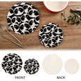 thumbnail image 4 of GZHJMY Cute Panda Round Trivets Pot Holders 2 Pcs, Heat Resistant Cotton Thread Weave Trivets for Hot Dishes, Cooking, Baking, Farmhouse, Kitchen Decor for Kitchen Pans Bowl Teapot, 4 of 7