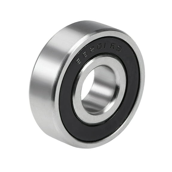 Unique Bargains S6201-2RS Stainless Steel Ball Bearings 12x32x10mm Double Sealed 6201RS Bearings