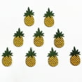 thumbnail image 4 of Glitter Decor Iron On Patches Embroidered Patches Sequins Pineapple Applique Jackets Jeans Bags Cloth T Shirt Sweater Bag Cloth Elbow Clothing Christmas Custom Decor 10pcs Pineapple Stickers, 4 of 7