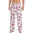thumbnail image 2 of Lsque Purple Mushroom Print Men's Pajama Pants, Lounge Pant - Comfortable Home Wear,Elastic Waistband, Stylish Design-X-Large, 2 of 9