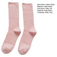 thumbnail image 7 of comerut 1 Pair Cotton Socks Thickened Ultra Soft Keep Warm Solid Color Autumn Winter Long Tube Knitting Pile Socks for Everyday Life, 7 of 7