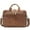 8368 Red brown, variant on Classic men's genuine leather 15.6in briefcase, business laptop bag, can be worn over the shoulder or across the body, large capacity, easy to clean.