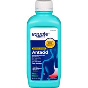Equate Maximum Strength Antacid over-the-Counter Mint Flavor Liquid, 12 fl oz