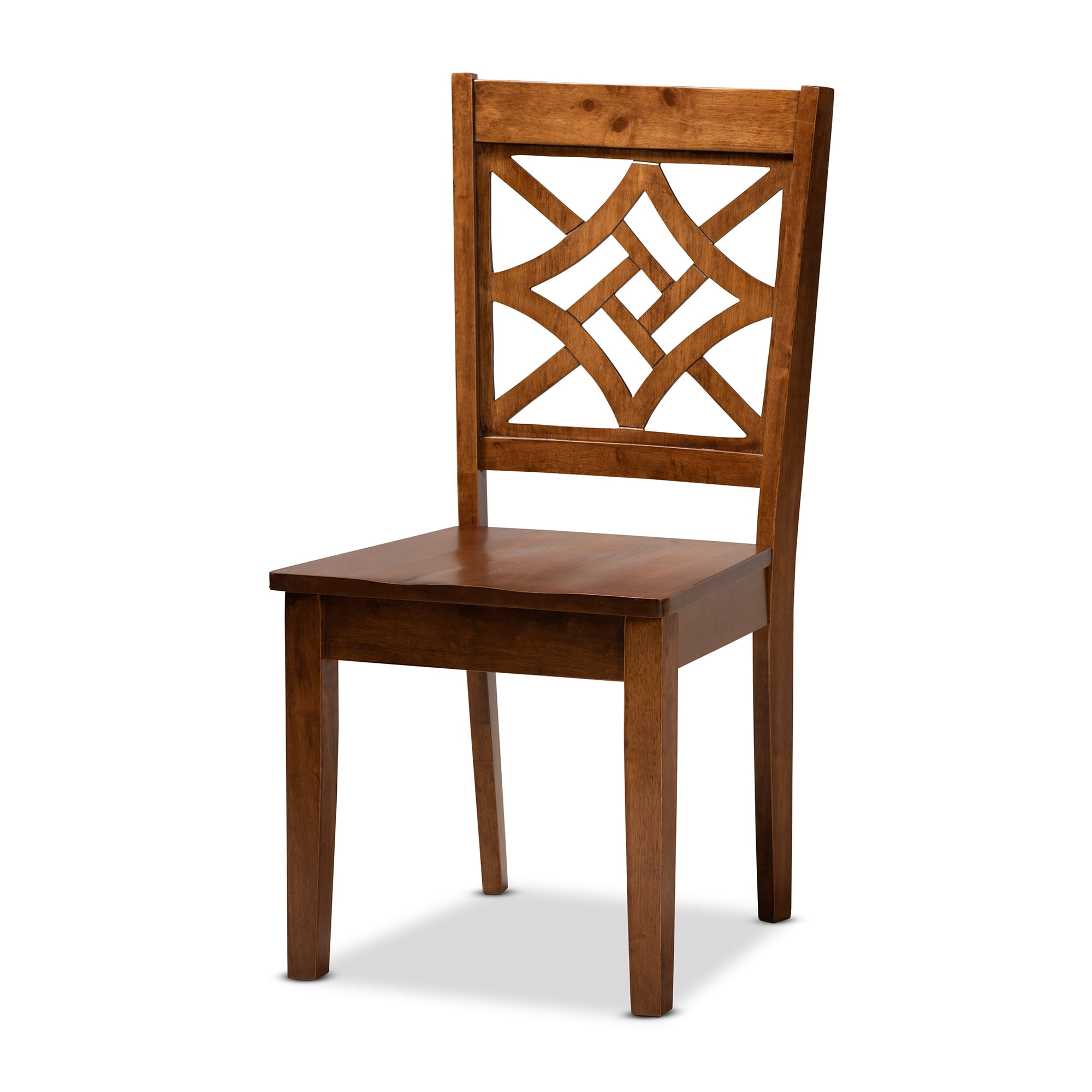 Baxton Studio Nicolette Modern and Contemporary Walnut Brown Finished Wood 7-Piece Dining Set