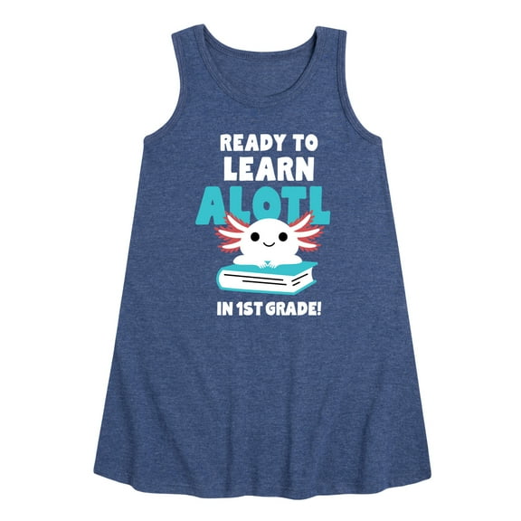 Instant Message - Learn Alotl In 1st Grade - Toddler & Youth Girls A-line Dress