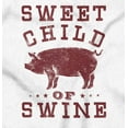 thumbnail image 2 of Sweet Child Swine BBQ Barbecue Foodie Unisex Plus Fleece Graphic Hoodie Brisco Brands 2X, 2 of 5