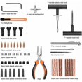 thumbnail image 2 of 100PCS Professional Motorcycle Tire Repair Kit Tire Wick Kit Puncture Repair Tire Tubeless Car Portable Car Multifunction Tool Set ATV Tire wick kit f, 2 of 5