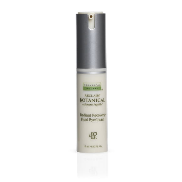 Principal Secret Reclaim BOTANICAL Anti-Aging Radiant Recovery Fluid Crema para ojos a base de plantas Retinol Argireline Squalane Péptidos Ceramidas Ácido hialurónico para ojeras y arrugas 0.5 oz