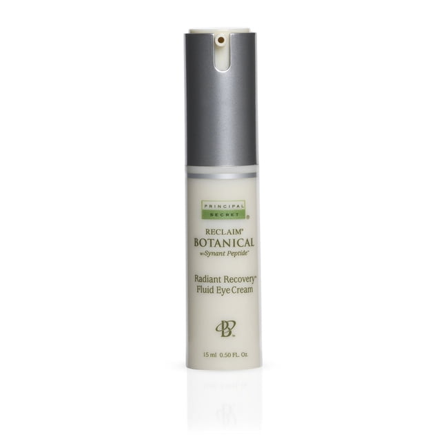 Principal Secret Reclaim BOTANICAL Anti-Aging Radiant Recovery Fluid Crema para ojos a base de plantas Retinol Argireline Squalane Péptidos Ceramidas Ácido hialurónico para ojeras y arrugas 0.5 oz