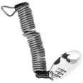 thumbnail image 3 of Bike Helmet Cable Lock, Anti Theft Password Lock 2.2x1.0in Steel Wire Lock Rope Easy To Carry Zinc Alloy  For Bicycle White, 3 of 8