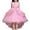 Pink, variant on AWZXDE Girls Dresses Childrens Solid Color Lace Sleeveless Knee Length Wedding Dress With Train Tutu Princess Gown Long Dresses Blue,3-4Y