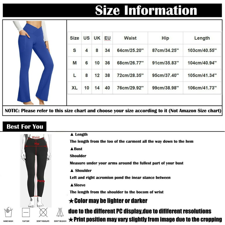 Taday Deals! Pants for Women, Flared Leggings, High Waisted Pants for  Women, Black Flare Leggings, Pilates Clothes for Women, Flared Pants, Tall  Leggings for Women Yd-Hot Pink 