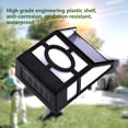 thumbnail image 4 of Lámpara de pared con energía solar, 2 luces LED, para exteriores, para jardín, camino, paisaje, valla, patio, color blanco, 4 of 14